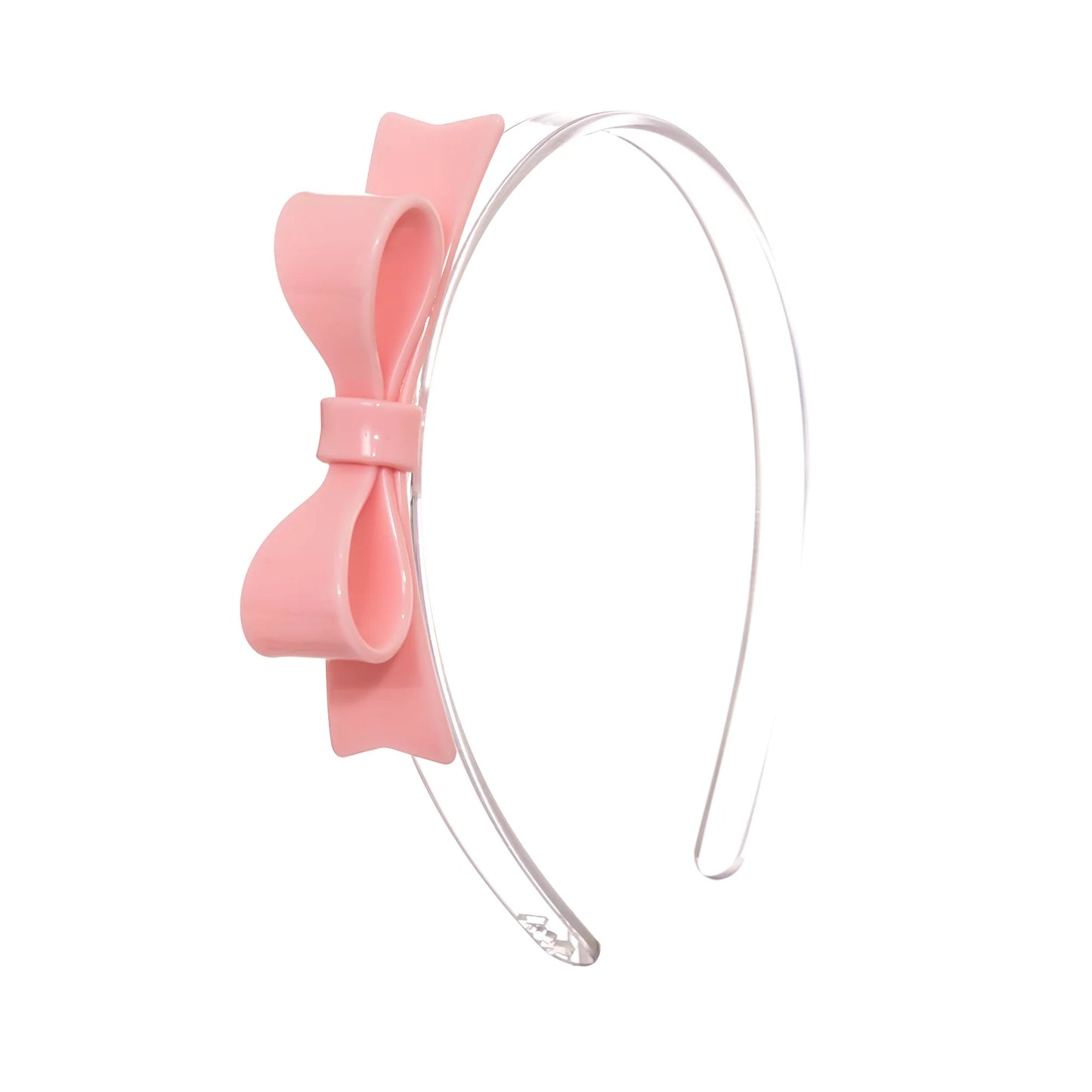 Light Pink Bow Tie Headband - Lilies and Roses