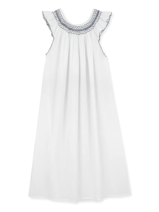 Embroidered Collar Night Dress - Scarlette Ateliers