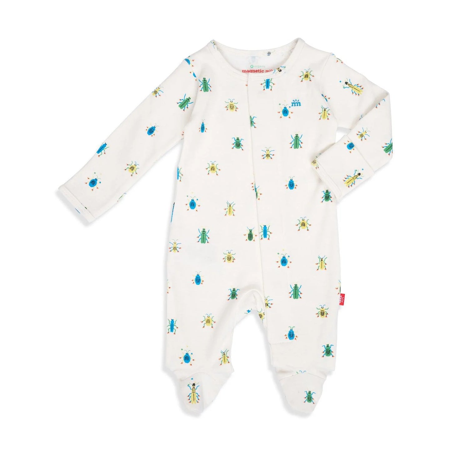 Just Wing It Organic Cotton Magnetic Footie - Magnetic Me