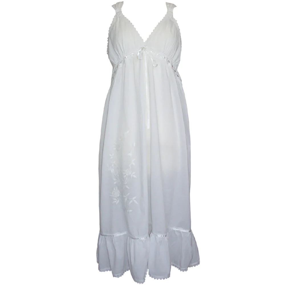 Joanna V-Neck Strappy Nightgown - Powell Craft