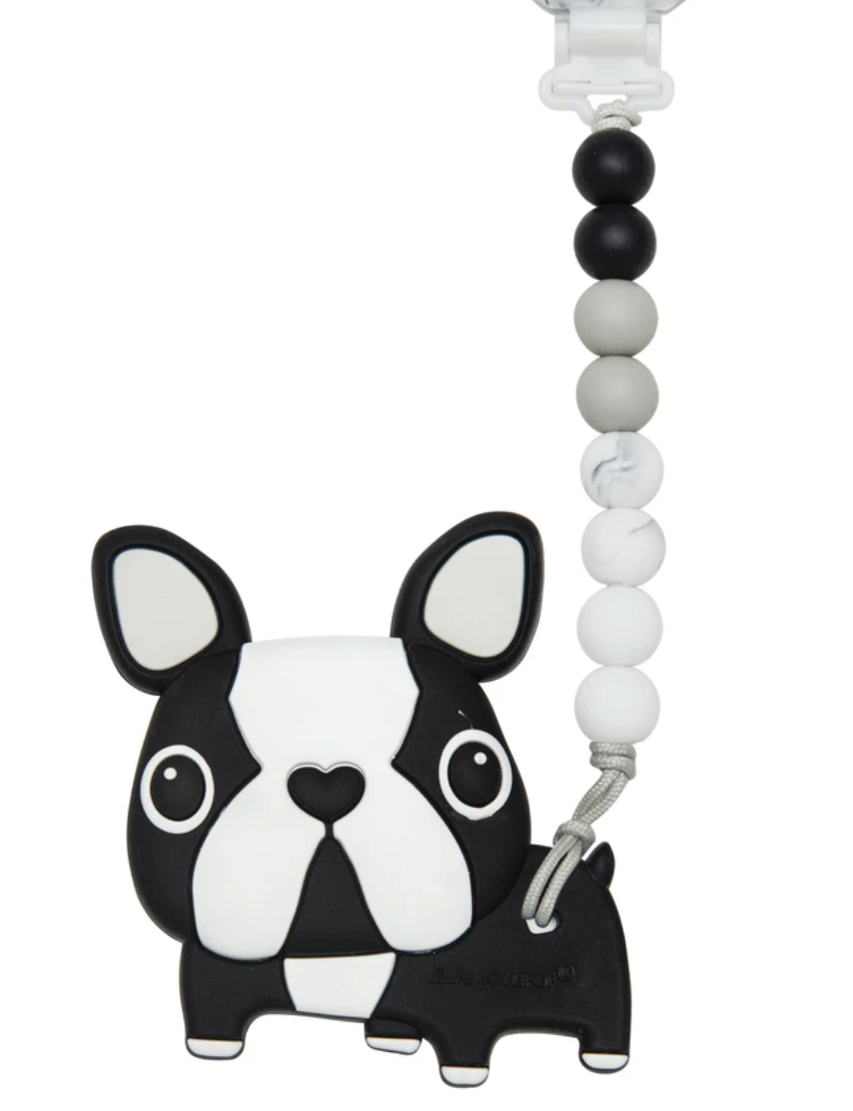 Silicone Boston Terrier Teether - Loulou Lollipop