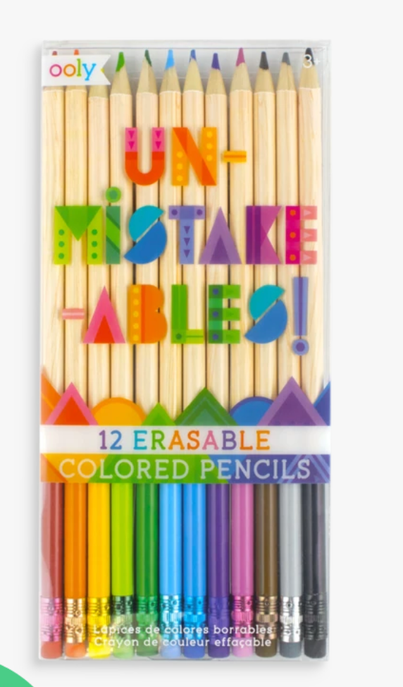 Un-Mistake-Ables Erasable Colored Pencils - Ooly