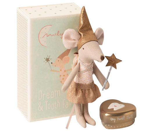 Tooth Fairy Mouse in Matchbox - Maileg