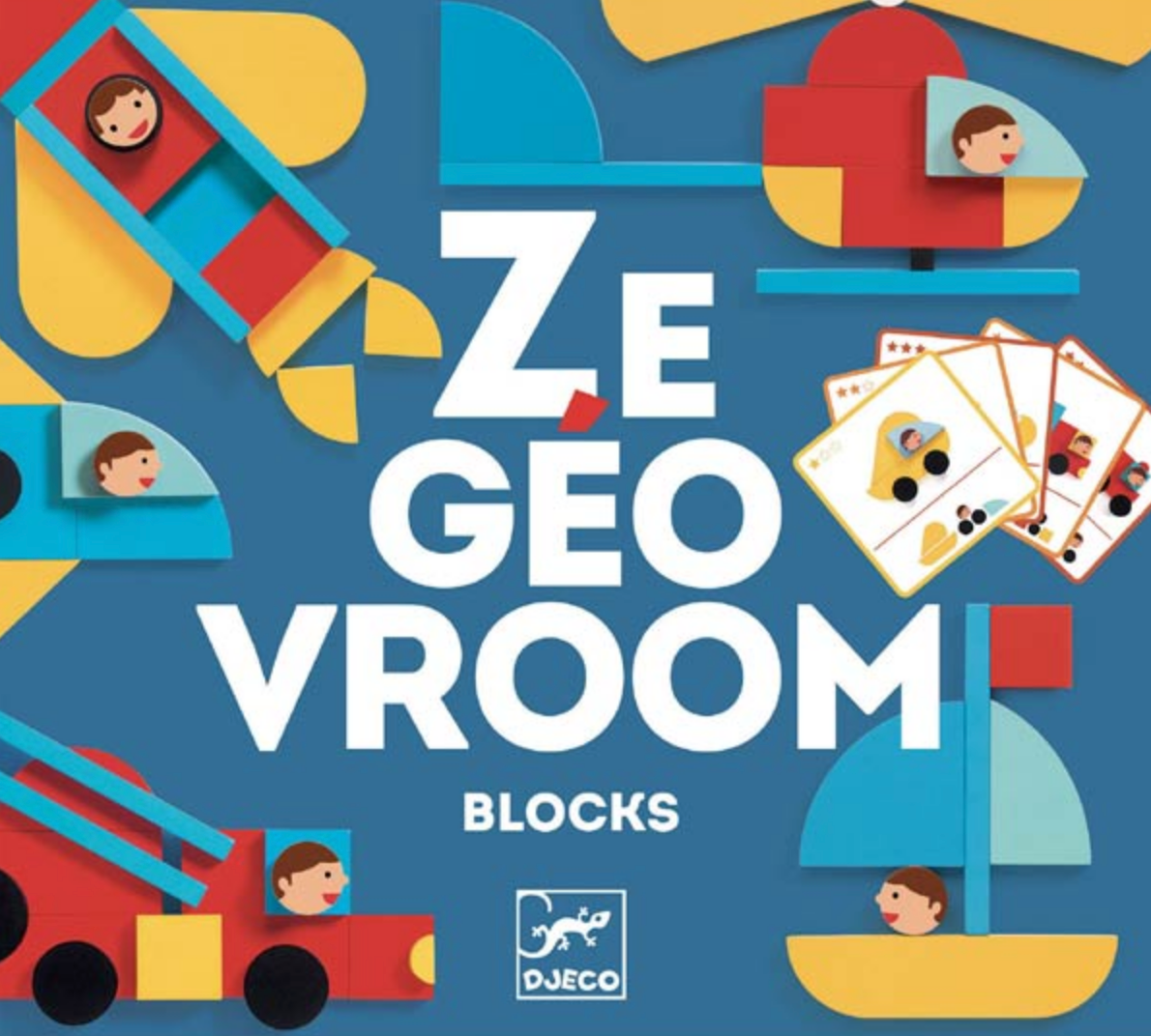 Ze Geo Vroom Blocks - Djeco