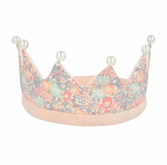 Floral and Pearl Party Crown - Meri Meri