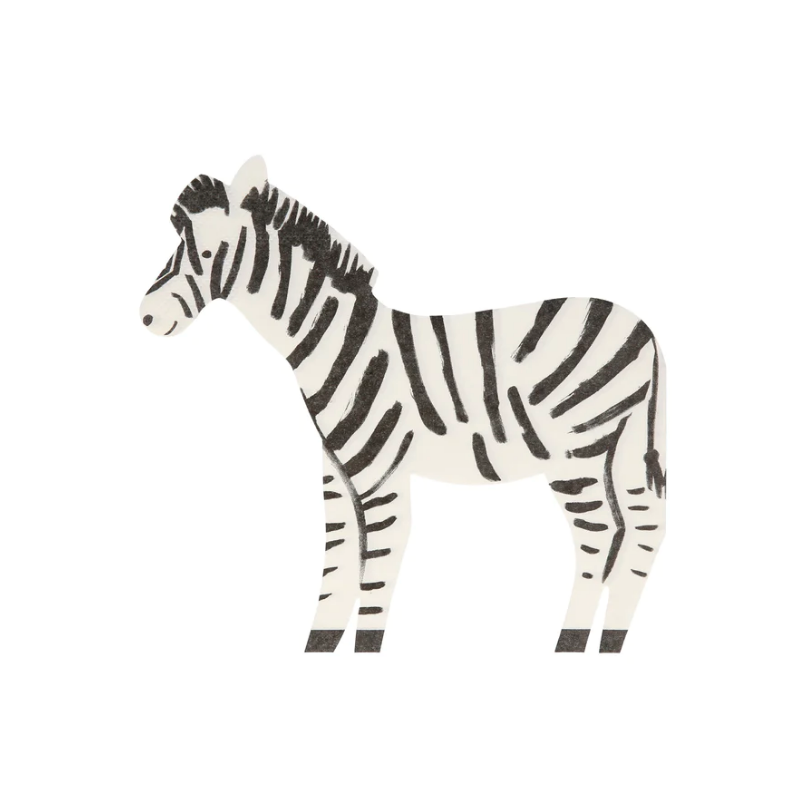Safari Zebra Napkins - Meri Meri