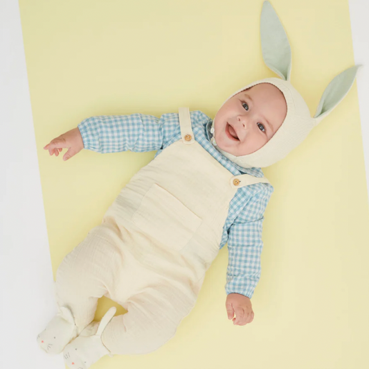 Sparkle Bunny Baby Bonnet - Meri Meri