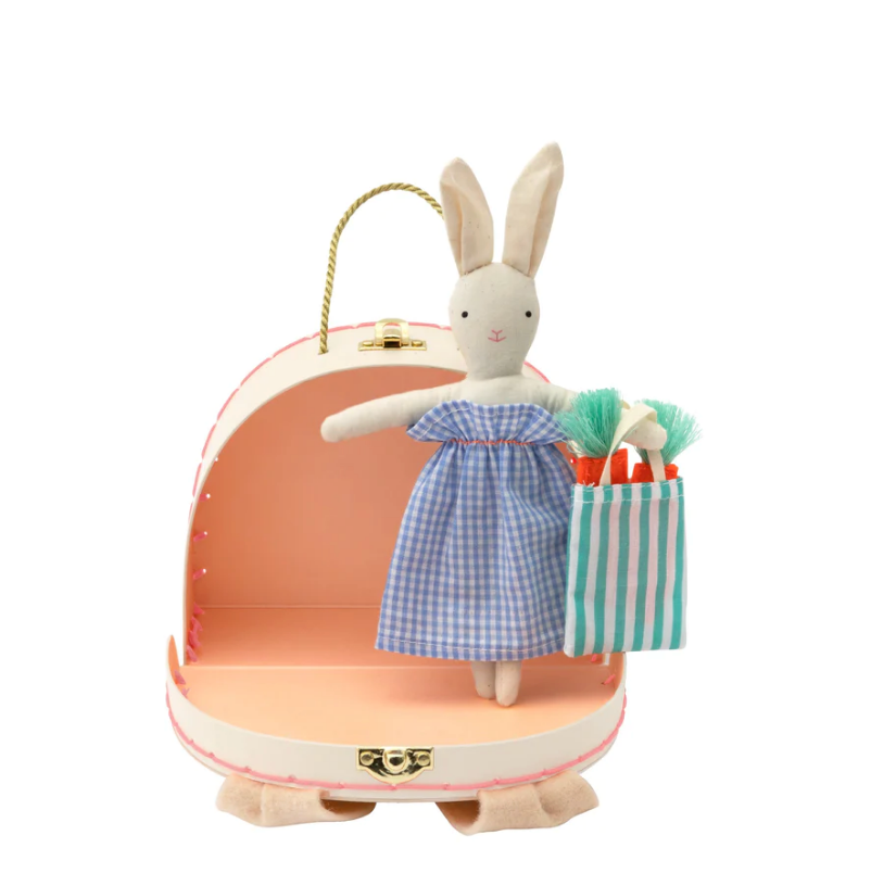 Bunny Mini Suitcase Doll - Meri Meri