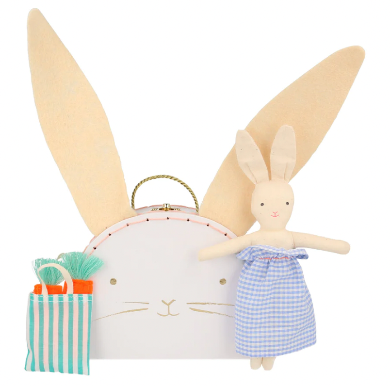 Bunny Mini Suitcase Doll - Meri Meri