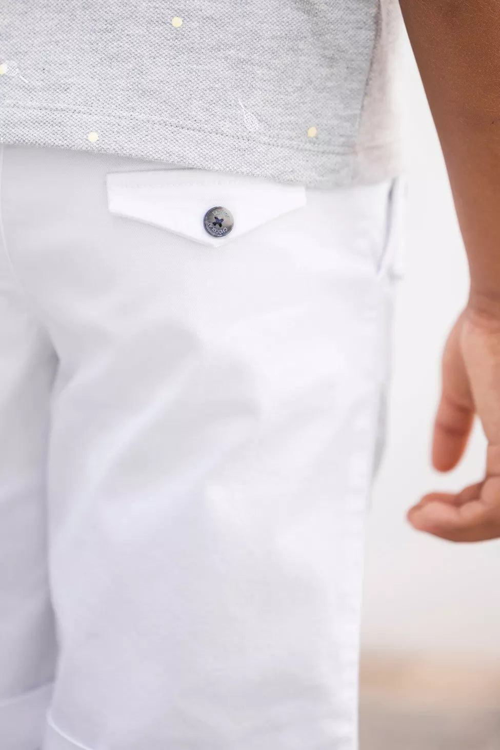 White Twill Shorts - Tartine et Chocolat