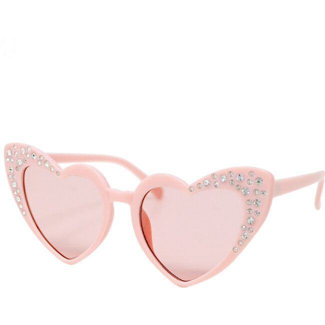 Pink Crystal Heart Sunglasses - Zomi Gems