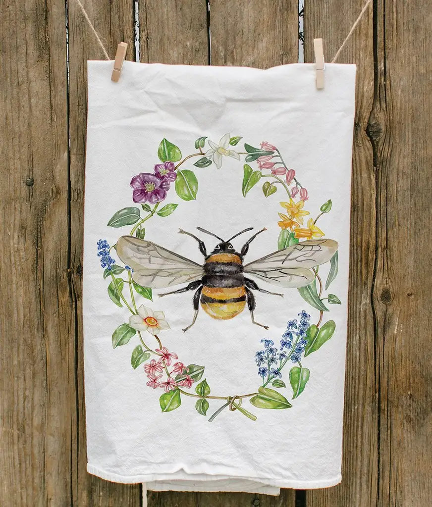 Botanic Bee Tea Towel - Lana's Shop
