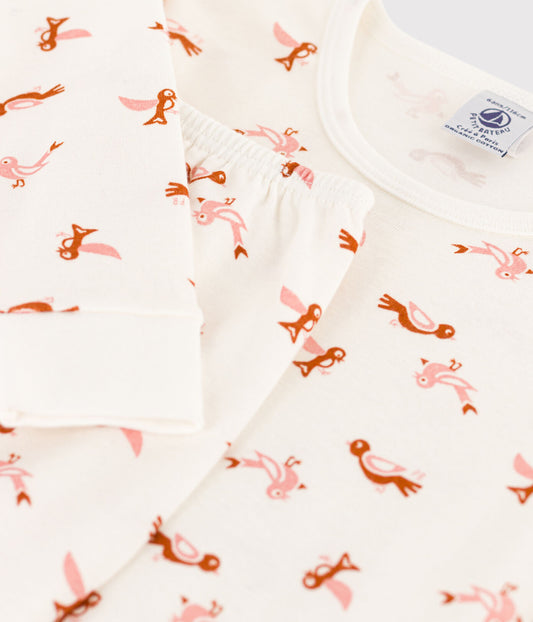 Bird Print Pajamas - Petit Bateau