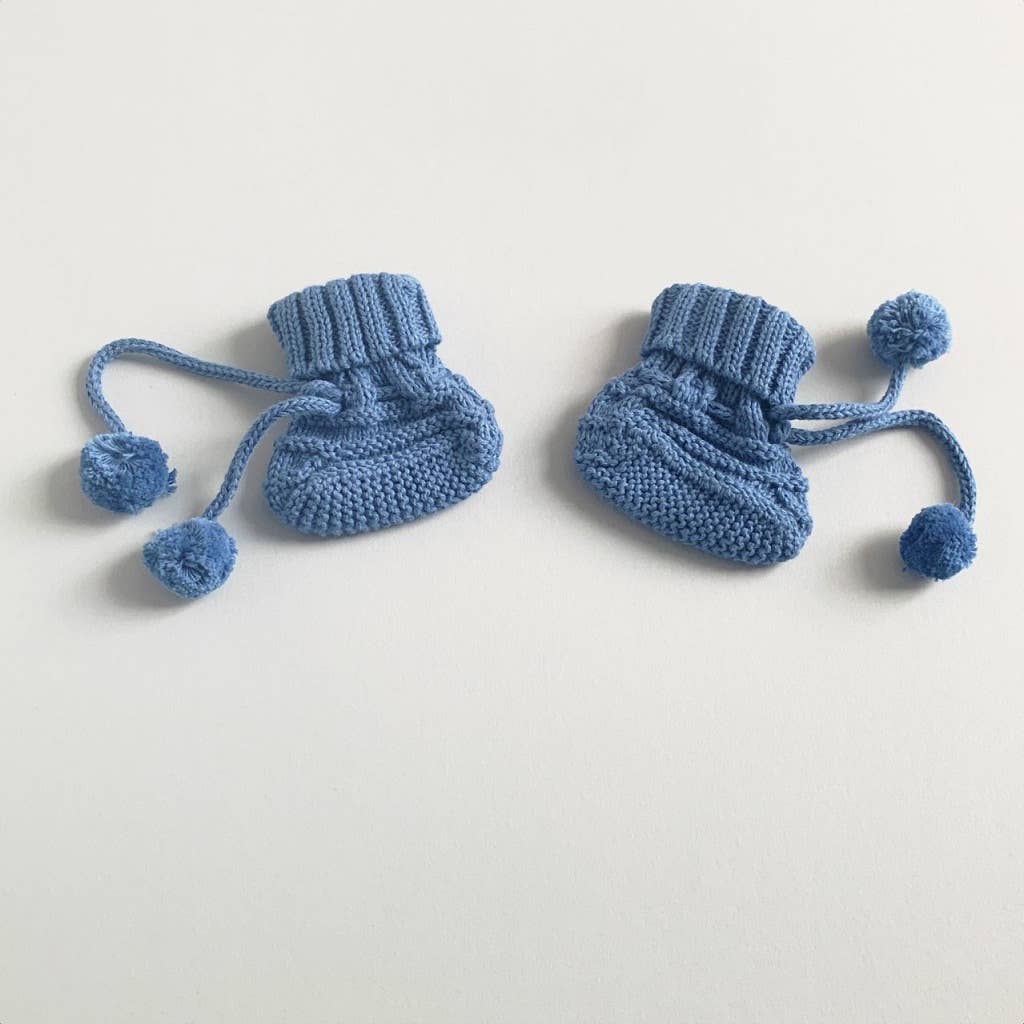 Organic Hand-Knit Baby Booties