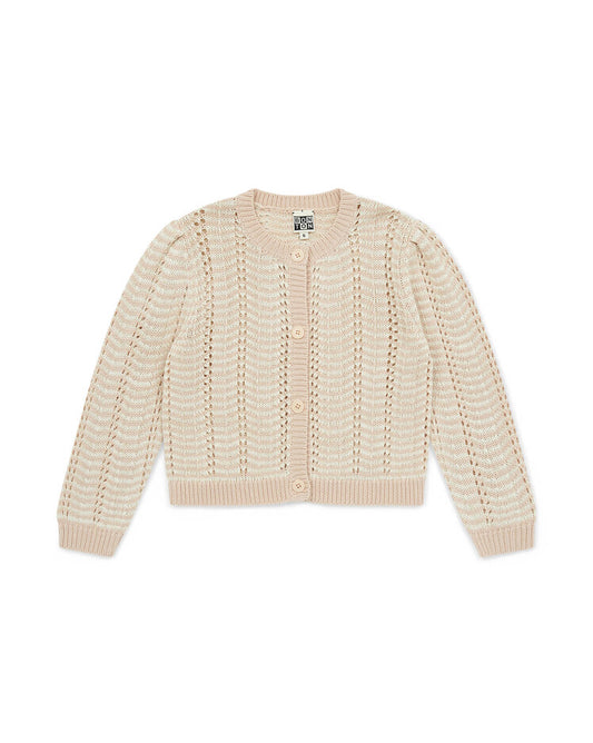 Rose Openwork Knit Cardigan - Bonton