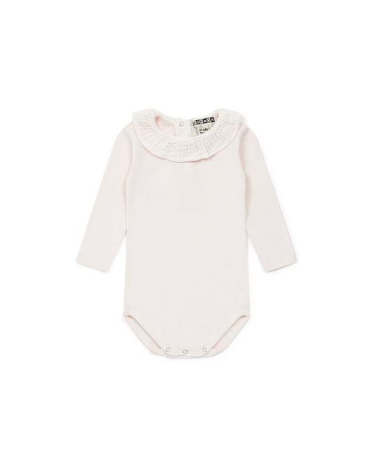 Organic Bodysuit w/Ruffle - Bonton