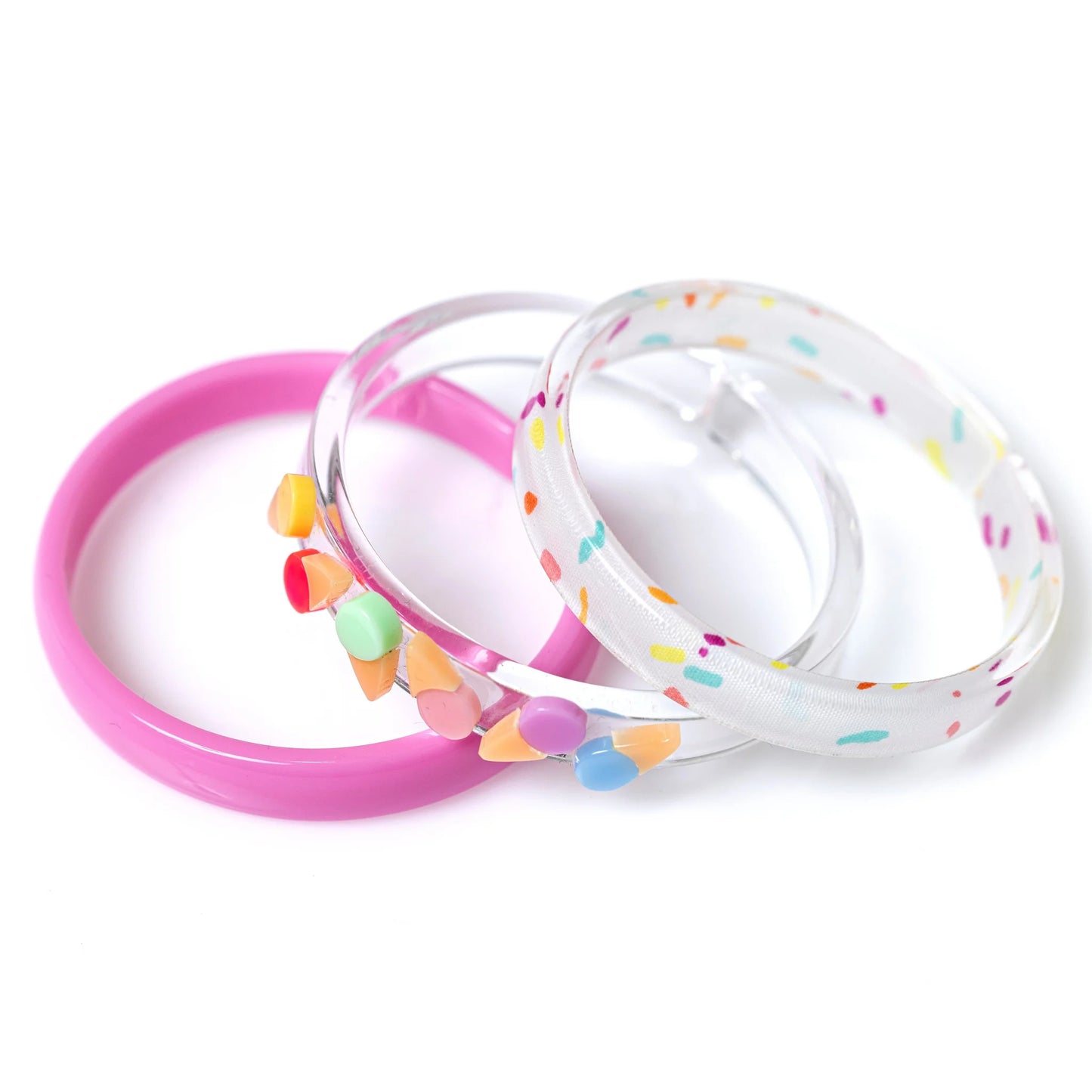 Ice Cream Bangles (Set of 3) - Lilies and Roses