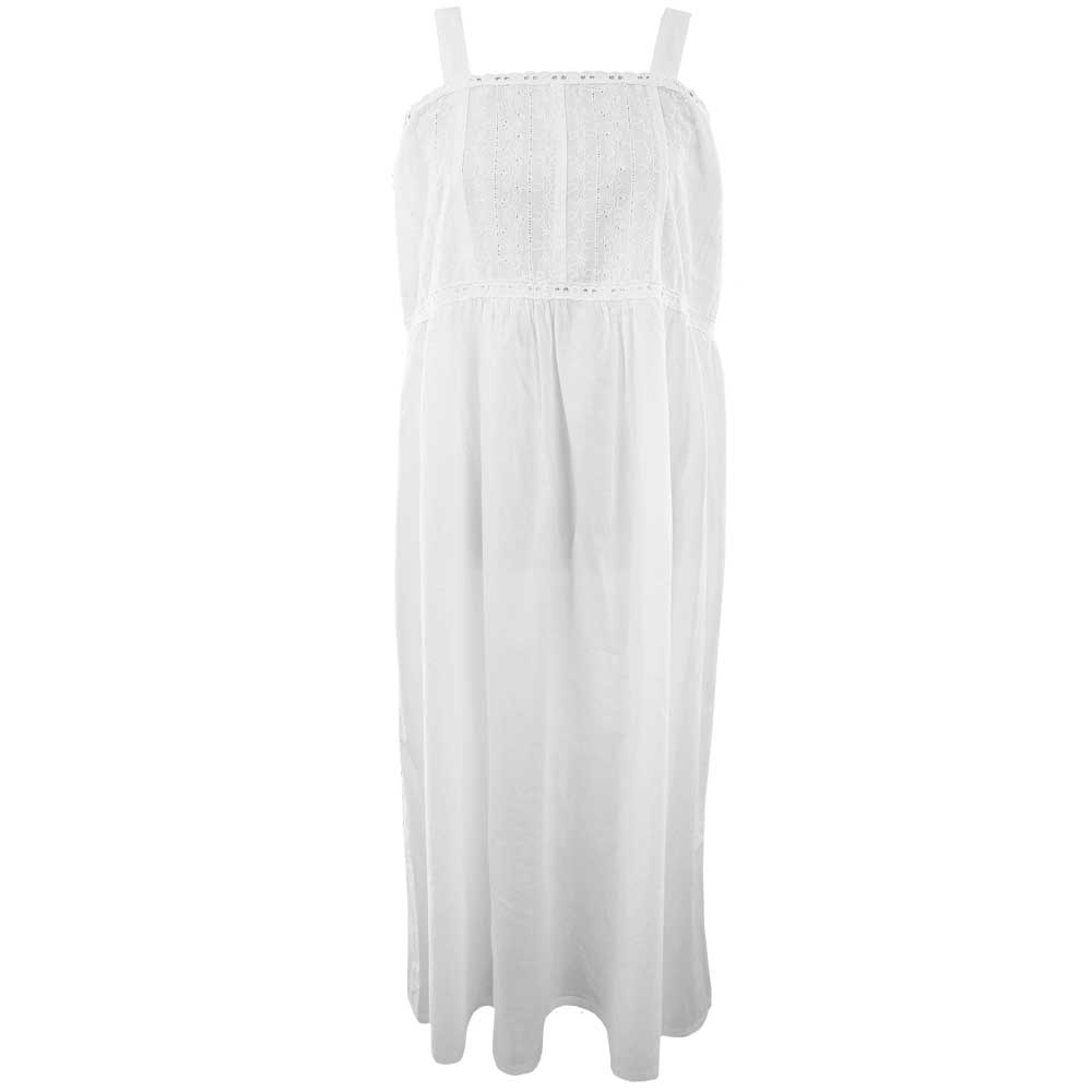 Chloe Ladies Nightgown with Embroidered Bust - Powell Craft