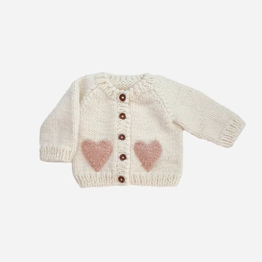 Heart Cardigan - Blueberry Hill FW24