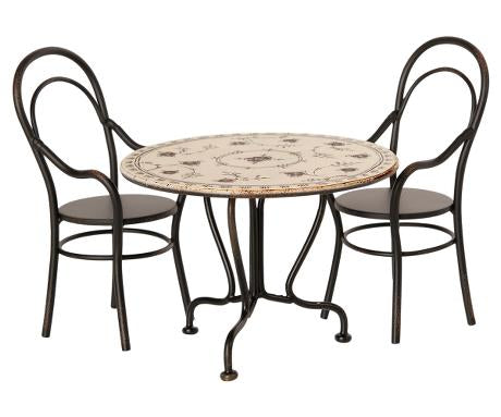 Dining Table Set w/ 2 Chairs - Maileg