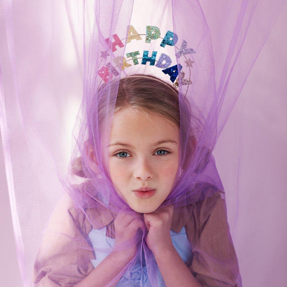 Happy Birthday Glitter Headband - Meri Meri