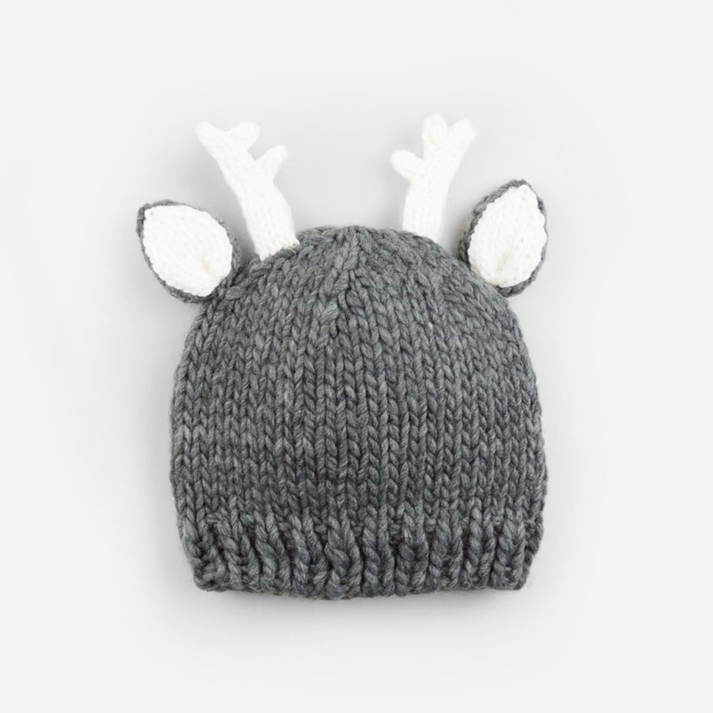 Hartley Deer Knit Hat - Blueberry Hill