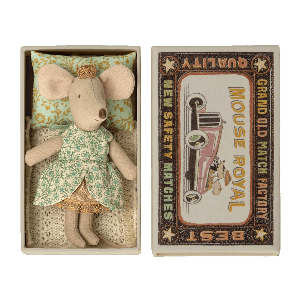 Little Sister Princess Mouse in Matchbox - Maileg