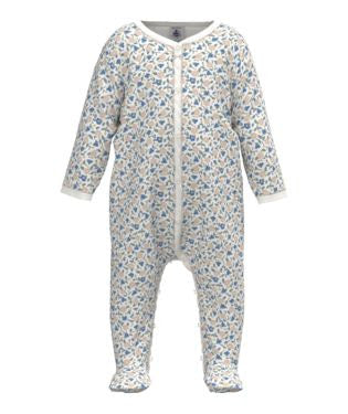 Front Snap Printed Footie - Petit Bateau SP24