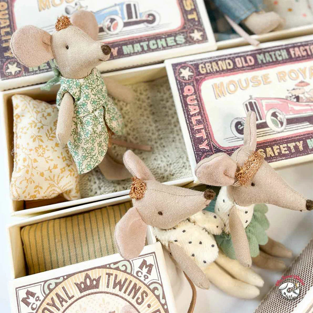 Little Sister Princess Mouse in Matchbox - Maileg