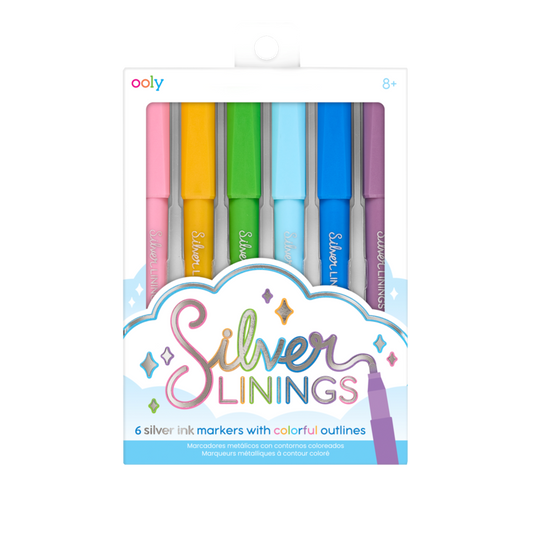 Silver Linings Outline Markers - Ooly