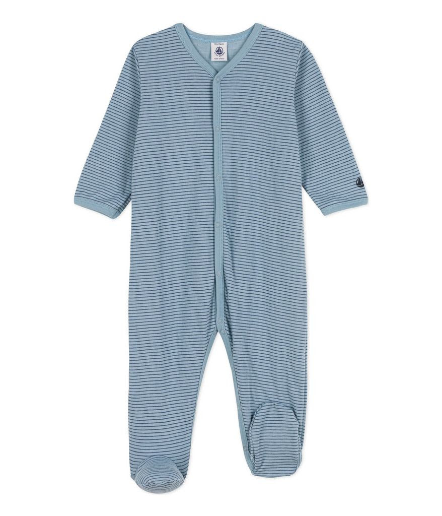 Front Snap Printed Footie - Petit Bateau SP24